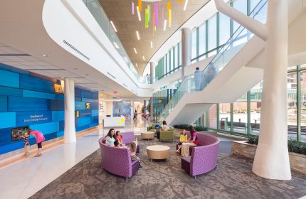 Akron Children's Hospital Lobby, Atrium and Stairwell with Outdoor Views