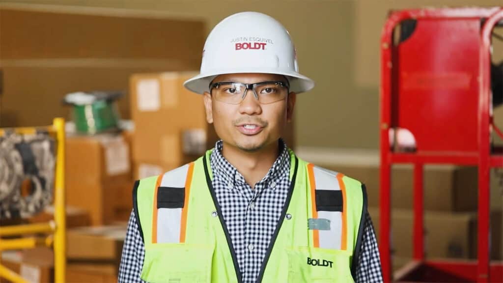 Justin - Construction worker in Internship Video