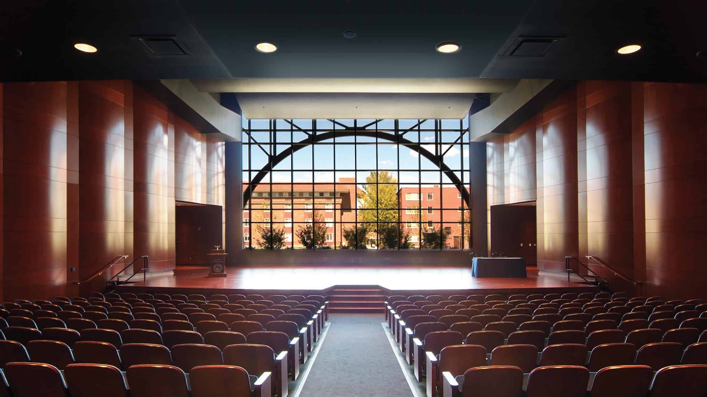 Aurora University - Perry Theatre - Hall with Seating and View