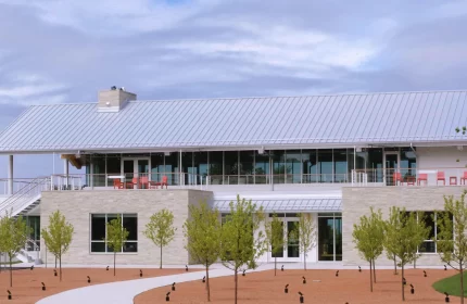 Egg Harbor Library and Kress Pavilion Exterior and Walkway