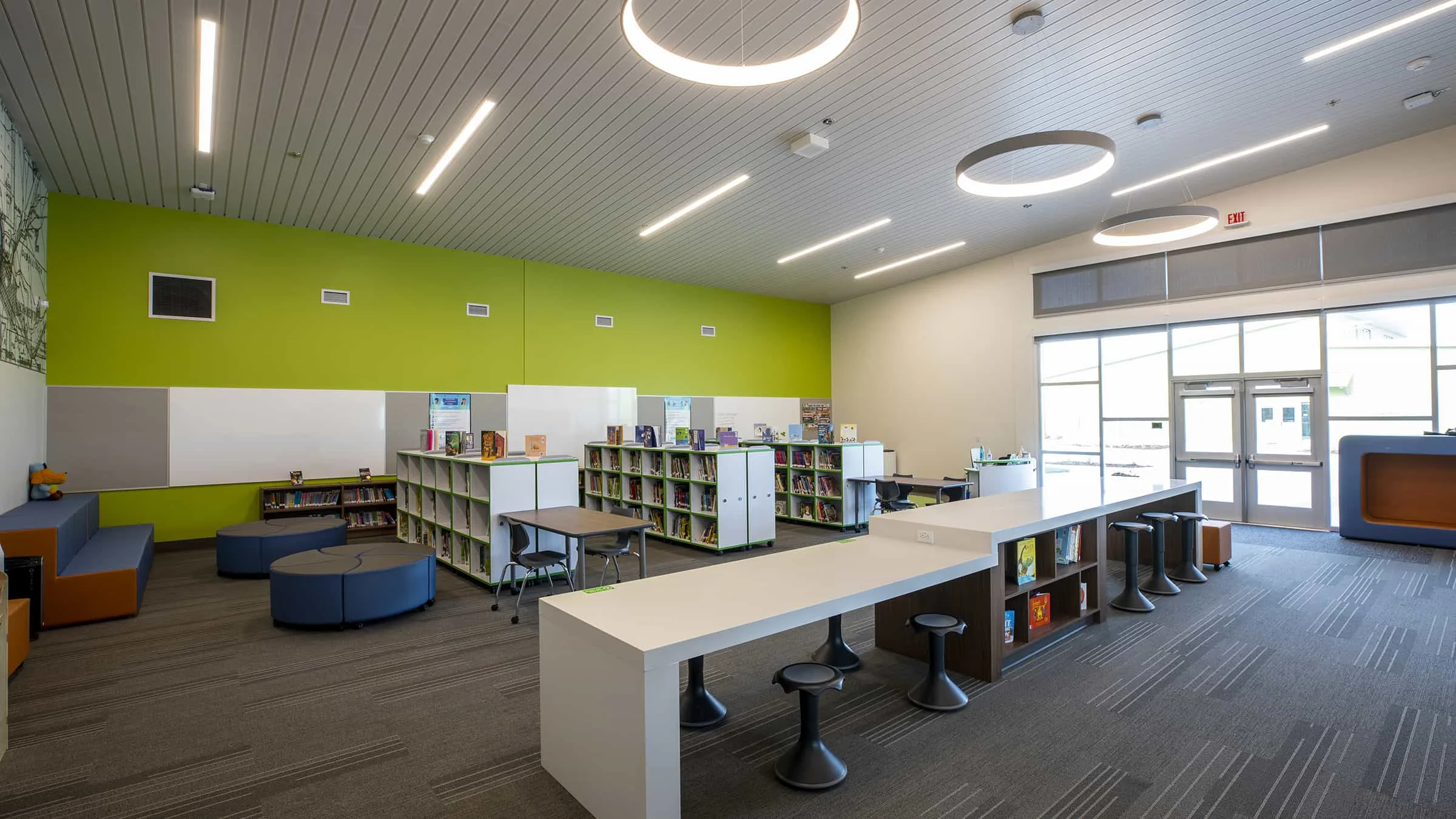 Natomas Unified School District - Paso Verde K-8 School Library Interior