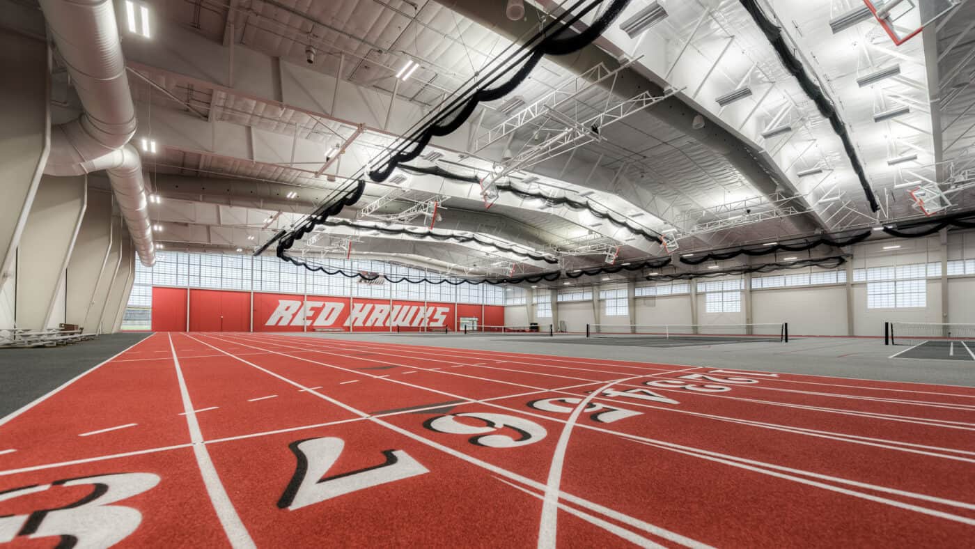 Ripon College - Athletic & Wellness Center Fitness Center with Indoor Track Lanes, Tennis Courts