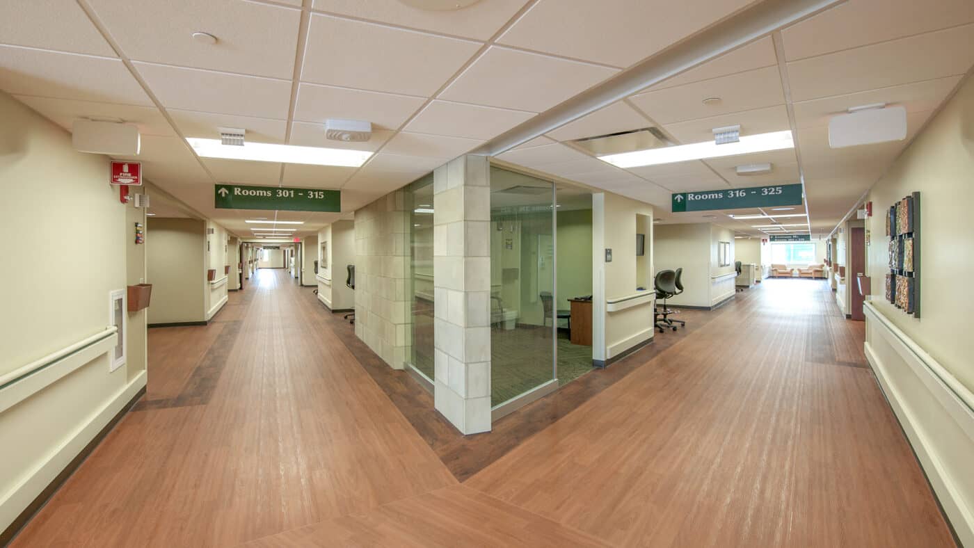 ThedaCare Regional Medical Center - Appleton Tower - Corridors to Patient Rooms on 3rd Floor
