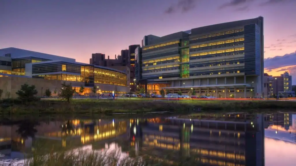 University of Wisconsin-Madison Wisconsin Institutes for Medical Research, Lit at Dusk